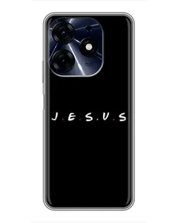 Чехол для TECNO Spark 10c с картинкой «Точки веры J.E.S.U.S.»