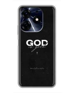 Чехол для TECNO Spark 10c с картинкой «GOD — Бог над всем»