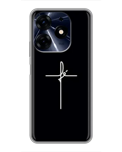 Чехол для TECNO Spark 10c с картинкой «Тонкий крест» Чехол для TECNO Spark 10c с картинкой «Тонкий крест»