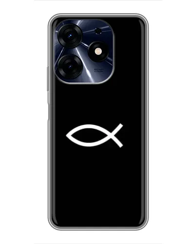Чехол для TECNO Spark 10c с картинкой «Символ рыбы Jesus» Чехол для TECNO Spark 10c с картинкой «Символ рыбы Jesus»