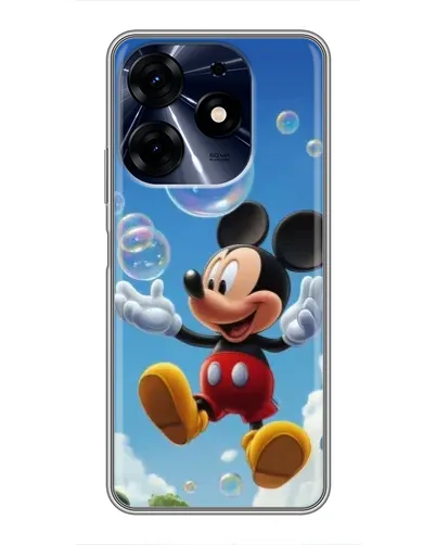 Чехол для TECNO Spark 10c с картинкой «Mickey и мыльные пузыри»