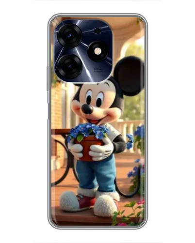 Чехол для TECNO Spark 10c с картинкой «Микки садовод»