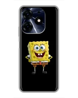 Чехол для TECNO Spark 10c с картинкой «Классический Губка Боб»