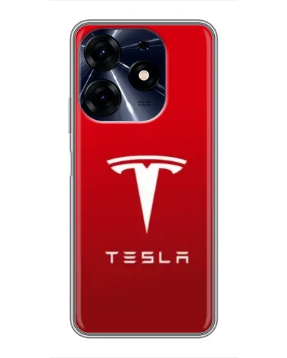 Чехол для TECNO Spark 10c с картинкой «Tesla Red Classic» Чехол для TECNO Spark 10c с картинкой «Tesla Red Classic»