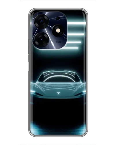 Чехол для TECNO Spark 10c с картинкой «Tesla в неоне» Чехол для TECNO Spark 10c с картинкой «Tesla в неоне»