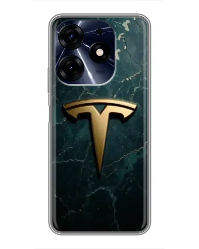 Чехол для TECNO Spark 10c с картинкой «Мраморная Tesla Gold» Чехол для TECNO Spark 10c с картинкой «Мраморная Tesla Gold»