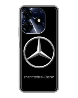 Чехол для TECNO Spark 10c с картинкой «Mercedes Silver Logo»
