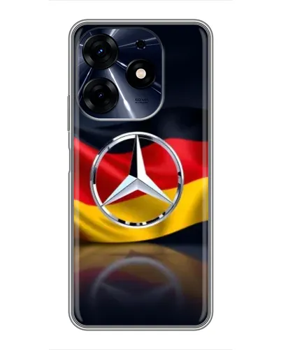 Чехол для TECNO Spark 10c с картинкой «Mercedes — флаг Германии» Чехол для TECNO Spark 10c с картинкой «Mercedes — флаг Германии»