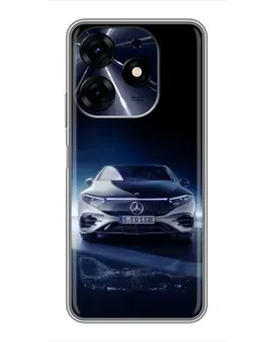 Чехол для TECNO Spark 10c с картинкой «Ночной Mercedes EQ»