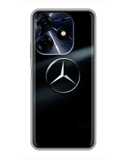 Чехол для TECNO Spark 10c с картинкой «Mercedes на металле» Чехол для TECNO Spark 10c с картинкой «Mercedes на металле»