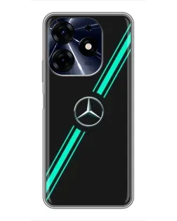 Чехол для TECNO Spark 10c с картинкой «Спортивные линии Mercedes» Чехол для TECNO Spark 10c с картинкой «Спортивные линии Mercedes»