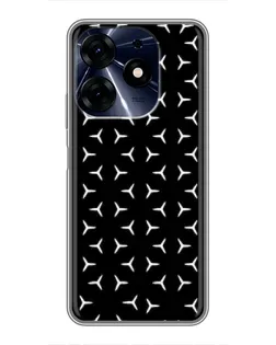 Чехол для TECNO Spark 10c с картинкой «Mercedes паттерн звезд» Чехол для TECNO Spark 10c с картинкой «Mercedes паттерн звезд»
