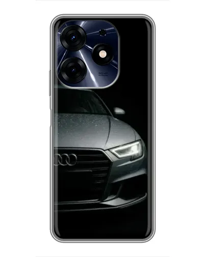 Чехол для TECNO Spark 10c с картинкой «Audi — детализация кузова»