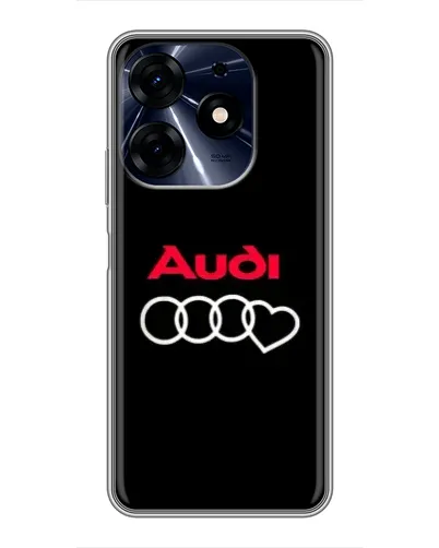 Чехол для TECNO Spark 10c с картинкой «Логотип Audi Heart»
