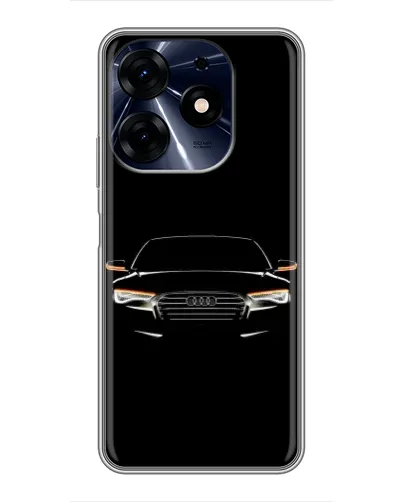 Чехол для TECNO Spark 10c с картинкой «Audi — ночной контур»
