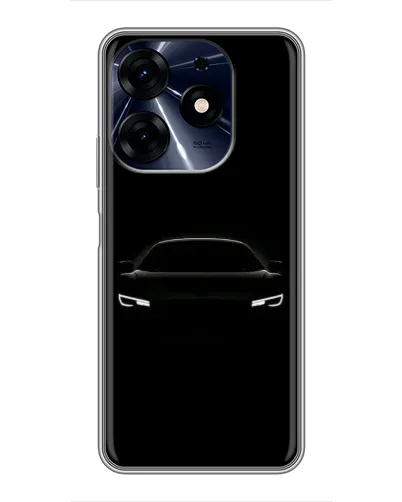 Чехол для TECNO Spark 10c с картинкой «Взгляд Audi в темноте»