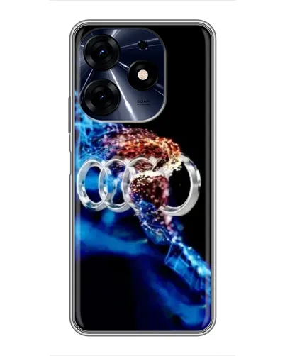 Чехол для TECNO Spark 10c с картинкой «Энергия лого Audi»