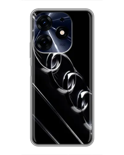 Чехол для TECNO Spark 10c с картинкой «Audi — абстрактные кольца»