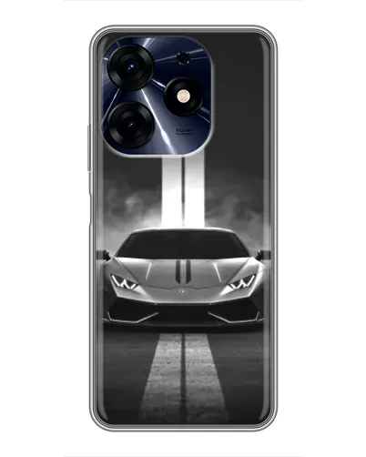 Чехол для TECNO Spark 10c с картинкой «Lamborghini симметрия дорог»