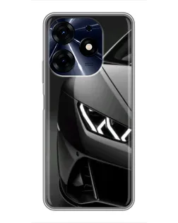Чехол для TECNO Spark 10c с картинкой «Lamborghini фары детализация»