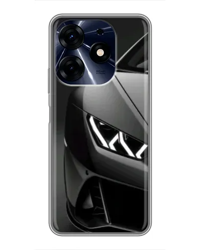 Чехол для TECNO Spark 10c с картинкой «Lamborghini фары детализация»
