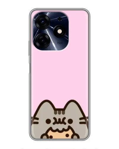 Чехол для TECNO Spark 10c с картинкой «Pusheen и печенье» Чехол для TECNO Spark 10c с картинкой «Pusheen и печенье»