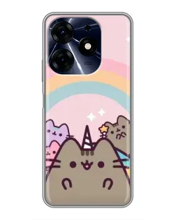 Чехол для TECNO Spark 10c с картинкой «Единорог Pusheen» Чехол для TECNO Spark 10c с картинкой «Единорог Pusheen»