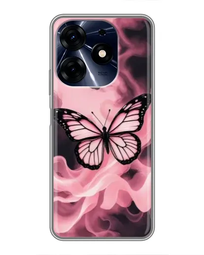 Чехол для TECNO Spark 10c с картинкой «Бабочка в дыму» Чехол для TECNO Spark 10c с картинкой «Бабочка в дыму»