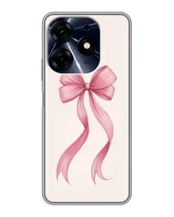 Чехол для TECNO Spark 10c с картинкой «Розовый бант»