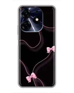 Чехол для TECNO Spark 10c с картинкой «Розовые ленты»
