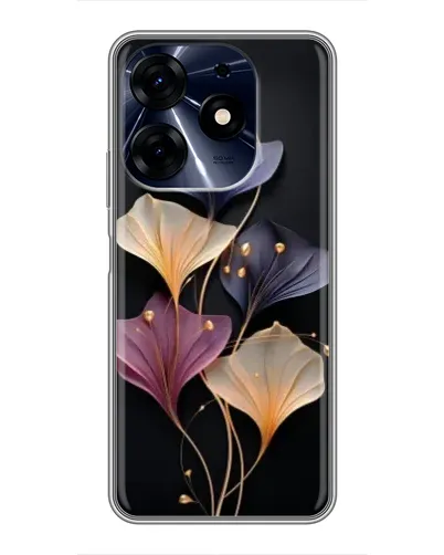 Чехол для TECNO Spark 10c с картинкой «Лиловые цветы грации»
