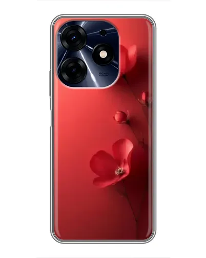 Чехол для TECNO Spark 10c с картинкой «Маковые соцветия»