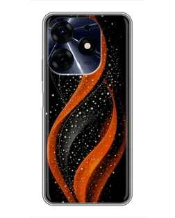 Чехол для TECNO Spark 10c с картинкой «Огненная звездная волна»