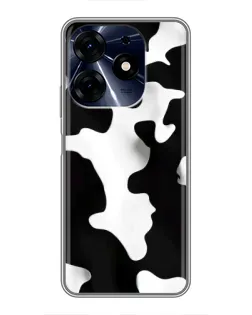 Чехол для TECNO Spark 10c с картинкой «Черно-белое пятно»