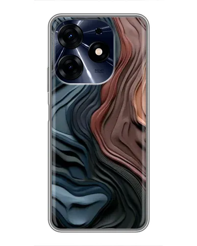 Чехол для TECNO Spark 10c с картинкой «Цветные волны каньона»