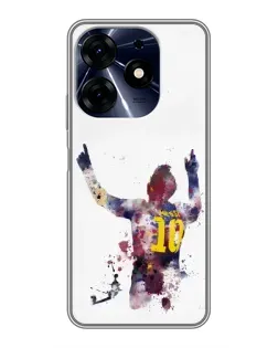 Чехол для TECNO Spark 10c с картинкой «Акварельный Месси Барселона» Чехол для TECNO Spark 10c с картинкой «Акварельный Месси Барселона»