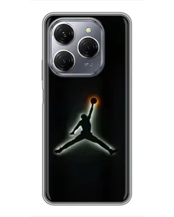 Чохол для TECNO Spark 20 Pro з картинкою «Jordan Gradient Logo» Чохол для TECNO Spark 20 Pro з картинкою «Jordan Gradient Logo»