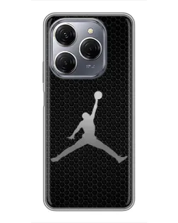 Чехол для TECNO Spark 20 Pro с картинкой «Jordan Dark Carbon» Чехол для TECNO Spark 20 Pro с картинкой «Jordan Dark Carbon»