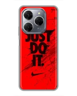 Чехол для TECNO Spark 20 Pro с картинкой «Nike Just Do It» Чехол для TECNO Spark 20 Pro с картинкой «Nike Just Do It»