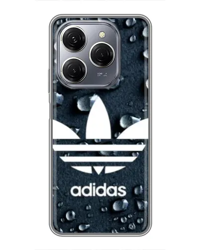 Чехол для TECNO Spark 20 Pro с картинкой «Adidas Trefoil Blue» Чехол для TECNO Spark 20 Pro с картинкой «Adidas Trefoil Blue»