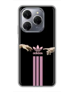 Чехол для TECNO Spark 20 Pro с картинкой «Adidas Hands» Чехол для TECNO Spark 20 Pro с картинкой «Adidas Hands»