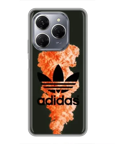 Чехол для TECNO Spark 20 Pro с картинкой «Оранжевый дым Adidas» Чехол для TECNO Spark 20 Pro с картинкой «Оранжевый дым Adidas»