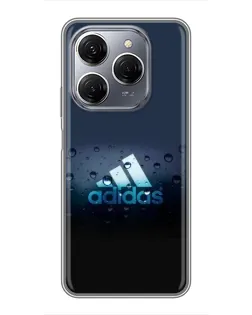 Чехол для TECNO Spark 20 Pro с картинкой «Adidas Water Drops» Чехол для TECNO Spark 20 Pro с картинкой «Adidas Water Drops»
