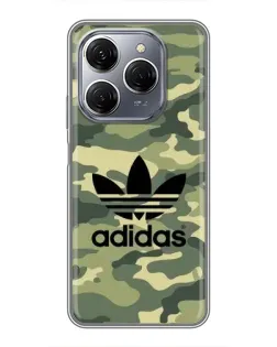 Чехол для TECNO Spark 20 Pro с картинкой «Милитари стиль Adidas» Чехол для TECNO Spark 20 Pro с картинкой «Милитари стиль Adidas»