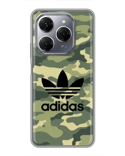 Чехол для TECNO Spark 20 Pro с картинкой «Милитари стиль Adidas» Чехол для TECNO Spark 20 Pro с картинкой «Милитари стиль Adidas»
