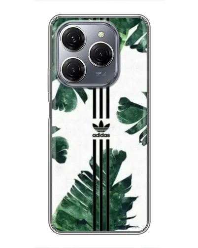 Чехол для TECNO Spark 20 Pro с картинкой «Пальмовые листья адидас» Чехол для TECNO Spark 20 Pro с картинкой «Пальмовые листья адидас»