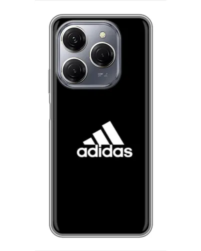 Чехол для TECNO Spark 20 Pro с картинкой «Черная классика Adidas» Чехол для TECNO Spark 20 Pro с картинкой «Черная классика Adidas»