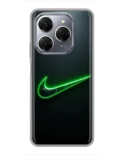Чохол для TECNO Spark 20 Pro з картинкою «Неоновий контур Nike» Чохол для TECNO Spark 20 Pro з картинкою «Неоновий контур Nike»
