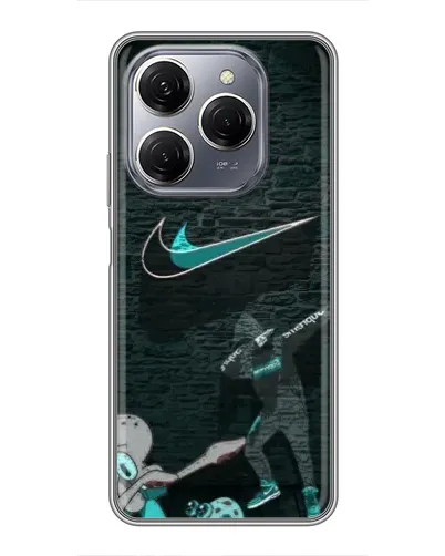 Чехол для TECNO Spark 20 Pro с картинкой «Спортивный арт Nike»
