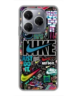 Чехол для TECNO Spark 20 Pro с картинкой «Яркий коллаж Nike» Чехол для TECNO Spark 20 Pro с картинкой «Яркий коллаж Nike»